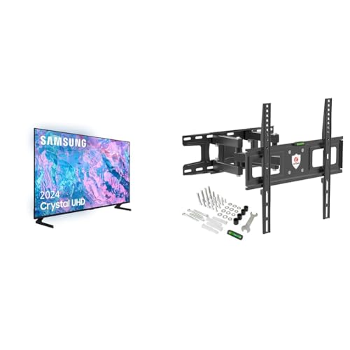 SAMSUNG TV Crystal UHD 4K 2024 50CU7095 Smart TV de 50' con PurColor, Procesador Crystal UHD & Soporte de Pared inclinable, orientable para televisores de 32 a 60 Pulgadas, Adecuado para Pantalla