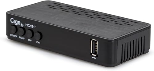 Receptor TDT - GigaTV HD209 T, MPEG-2/4, H.264, HDMI, HD, SD, DVB-T2 (TDT2)