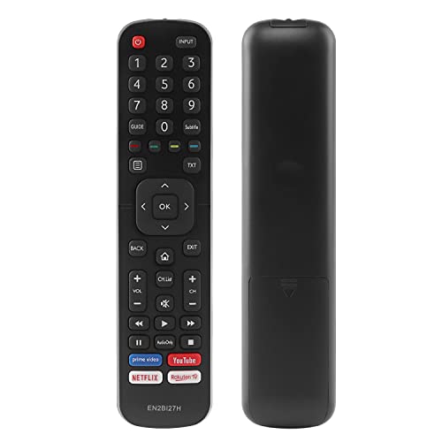 Mando a Distancia EN2BI27H Reemplazado para Hisense 4K UHD TV H43B7500 H50B7500 H65B7500 H75B7510 H50B7300 H55B7300 con Botones Prime Video Youtube Netflix Rakuten TV - No Se Requiere Configuración