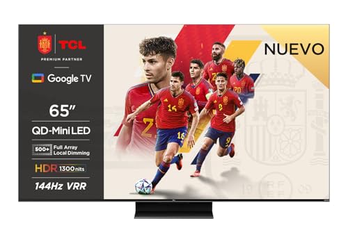 TCL 65QM8B TV MiniLED 65”, QLED, 144Hz, 4K HDR Premium 1300nits, Google TV, Dolby Vision IQ & Atmos, Onkyo, Google Assistant Incorporado y Game Master Pro 2.0