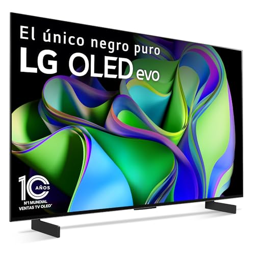 LG OLED42C34LA 42', 4K OLED EVO, Smart TV, webOS23, Procesador Máxima Potencia, Dolby Vision, Dolby Atmos, Gaming, Alexa/Google Assistant