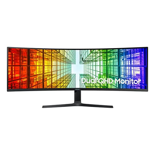 Samsung LS49A950UIUXEN - Monitor curvo de 49' Ultra Ancho QHD Dual (‎5120 x 1440, 1800R, USB Tipo C, Puerto LAN, QLED, HDR400) Negro (Reacondicionado)