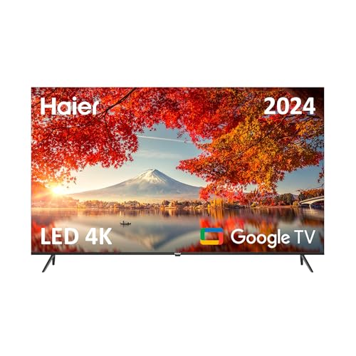 Haier Direct LED 4K UHD H70K800UX - Smart TV 70', Google TV, Dolby Audio y Dolby Vision, HDR 10, Smart Remote Control, Google Assistant, Bluetooth 5.1, DBX TV, HDMI 2.1 x 4, Sin Marcos, 2024