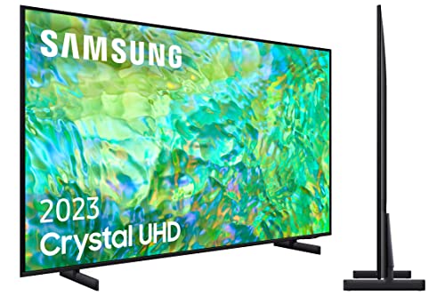 SAMSUNG TV Crystal UHD 2023 85CU8000 - Smart TV de 85', Procesador Crystal UHD, Q-Symphony, Gaming Hub, Diseño AirSlim y Contrast Enhancer con HDR10+