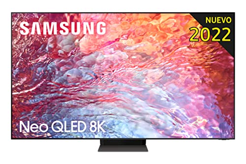 Samsung TV Neo QLED8K 2022 75QN700B-SmartTV de 75'con Resolución8K,Quantum Matrix Technology Pro,Procesador Neural8K Lite con Inteligencia Artificial,Quantum HDR2000,60W Dolby Atmos y Alexa Integrada