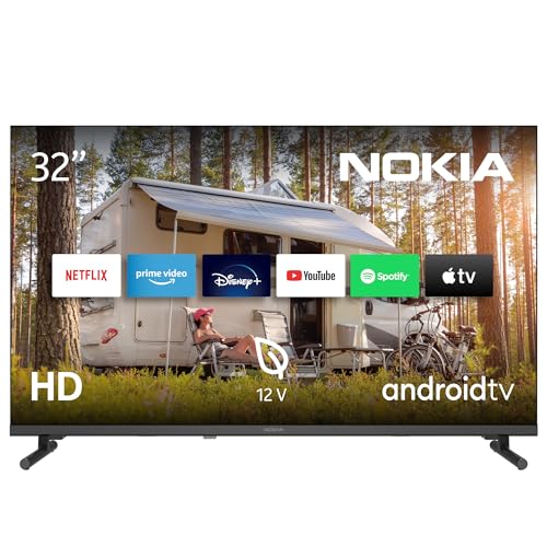 NOKIA 32 Pulgadas (80 cm) Google TV HD 12V (WLAN, Triple Tuner DVB-C/S2/T2, Google Assistant, YouTube, Netflix, DAZN, Prime Video, Disney+) – HN32GE320C - 2023