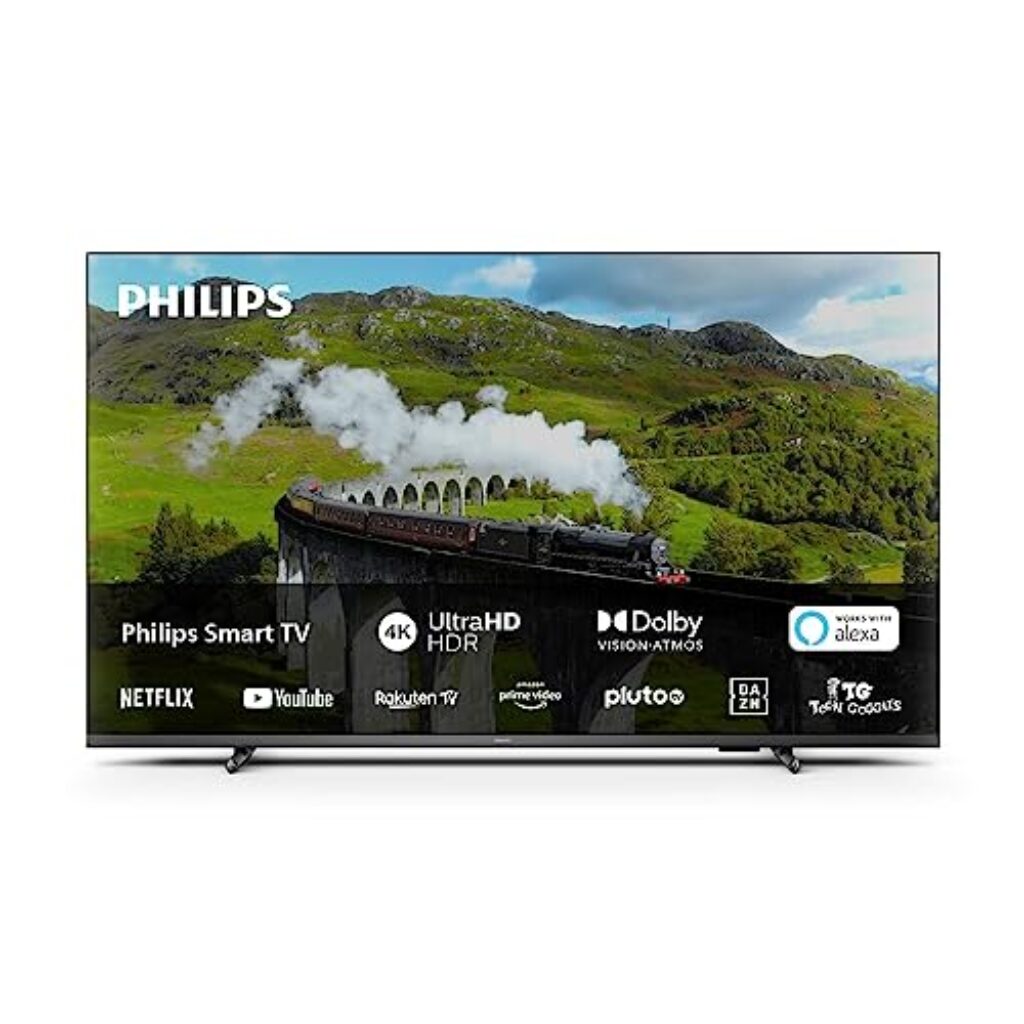 Philips Smart 4K TV|PUS7608|50 Pulgadas|UHD 4K TV|60 Hz|Pixel Precise Ultra HD|HDR10+|Dolby Vision|Smart TV|Dolby Atmos|Altavoces de 20 W|Soporte|Prime|Netflix|Youtube|Google Asistente|Alexa| - ¡¡OFERTAS TELEVISORES!!