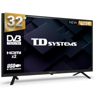 TD Systems - Televisor 32 Pulgadas, No Smart TV, Television TDT HD, 3 años de garantía, Modelo 2024 - PRIME32C19H - ¡¡OFERTAS TELEVISORES!!