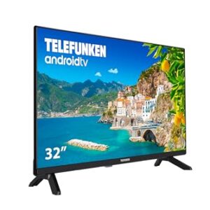 Telefunken 32DTAH724 - Android TV 32 Pulgadas Resolución HD, Diseño sin Marcos, HDR10, Bluetooth, Chromecast Integrado, Compatible con Google Assistant y Alexa - OFERTAS TELEVISORES