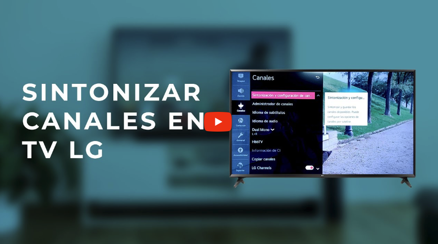 cómo sintonizar canales televisor LG