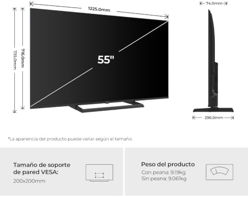 Haier H6 QLED 4K 55 pulgadas detalle