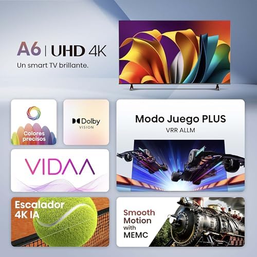 Hisense 43A6N conexiones traseras