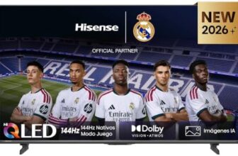 Hisense 55E7S Pro: Smart TV Hi-QLED 55 pulgadas 144Hz con 23% de descuento