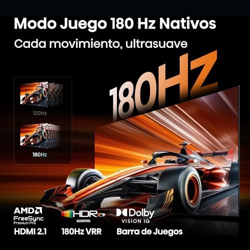 Hisense 55E8S modo juego 144Hz