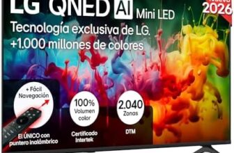 LG 55QNED70B6C: Smart TV QNED MiniLED 55″ 4K con panel anti-reflejos 94% (2026)