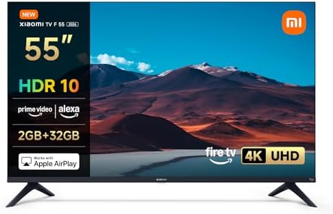 XIAOMI TV F 55, 4K UHD, Smart TV Fire OS8