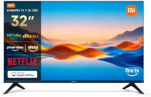 Xiaomi TV F 32 2026 L32MB-FAVEU de frente con Fire TV