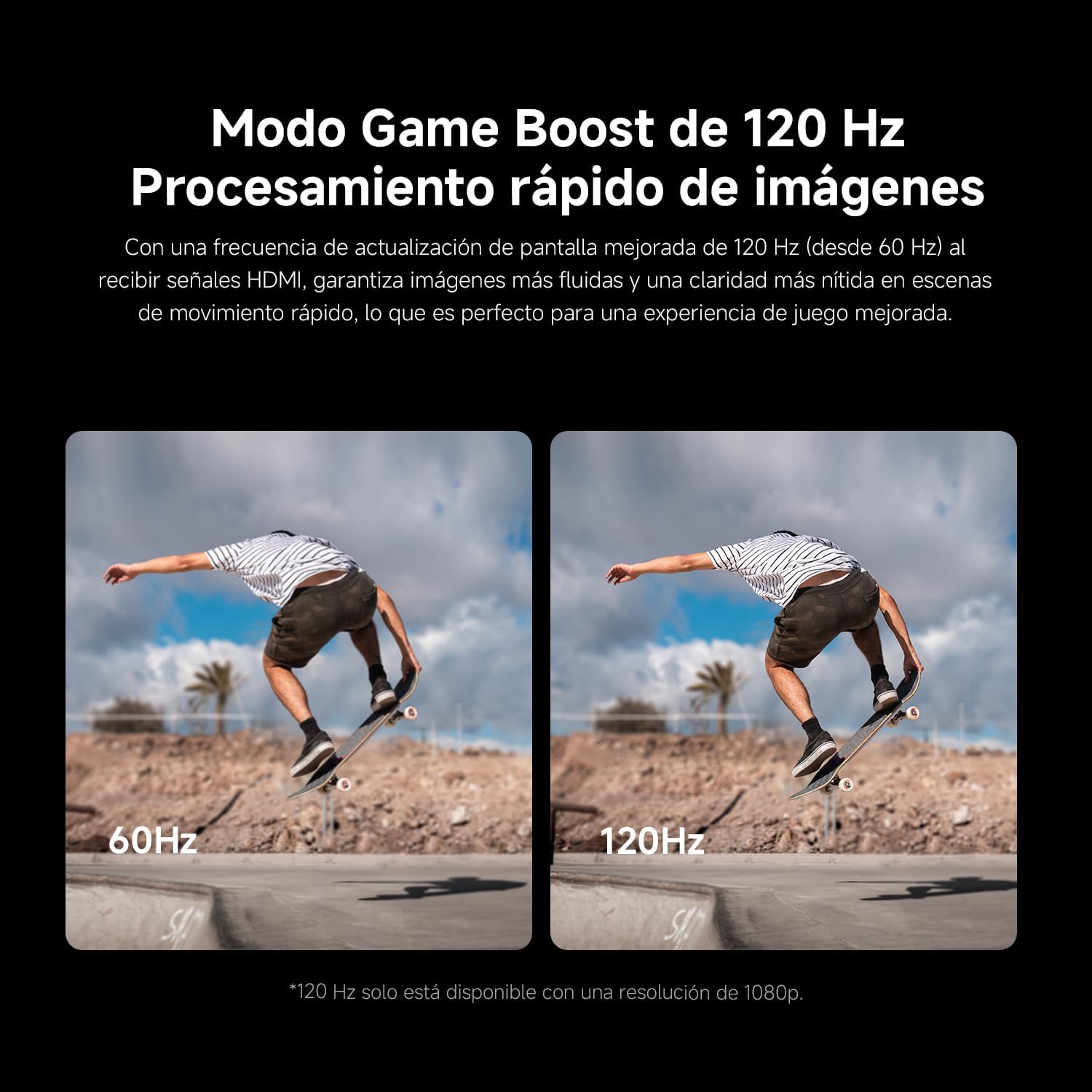 Modo Game Boost 120 Hz de la Xiaomi TV F 50