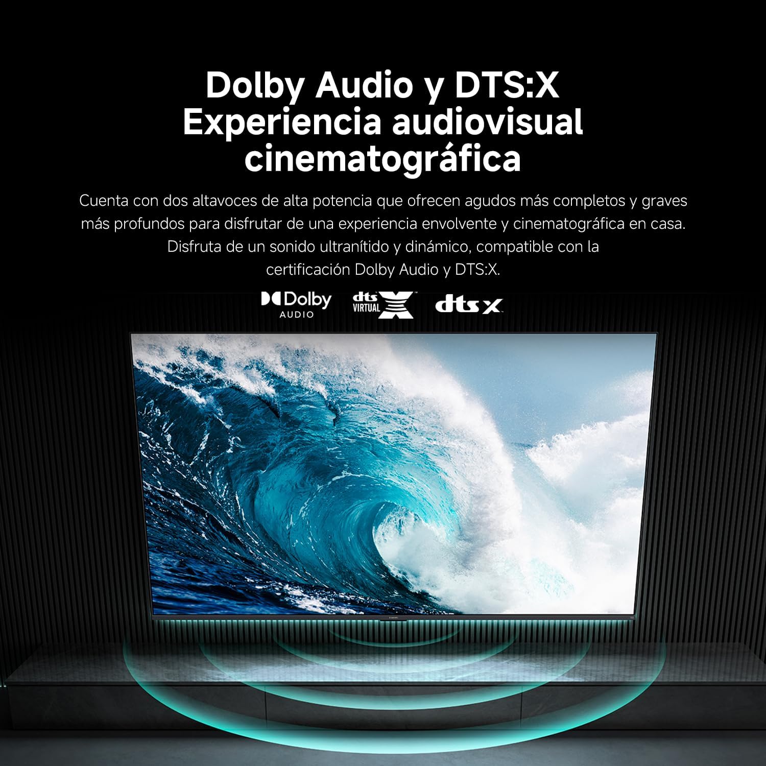 Sonido Dolby Audio y DTS:X de la Xiaomi TV F 50