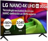 LG 43NU800B6LC – Smart TV Nano UHD AI 43″ 4K Sin Reflejos 94%, 2026