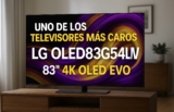 LG OLED83G54LW: Uno de los televisores más caros de LG que redefine el lujo en tu salón