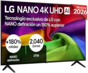 LG 50NU800B6LC: Smart TV Nano 4K de 50″ por 342,99 € (es 60 Hz, no 144 Hz) [2026]