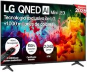 LG 55QNED70B6C: Smart TV QNED MiniLED 55″ 4K con panel anti-reflejos 94% (2026)